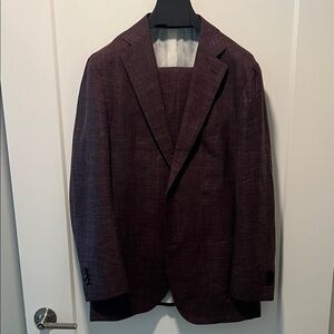 Suitsupply Burgundy Havana Suit